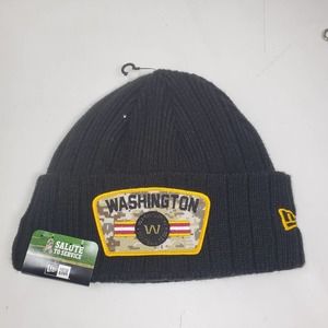 NEW NFL Washington Commanders 2021 Salute To Service Cuffed Knit Beanie Hat MM2